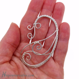 Srebrna nausznica "Fairy Wing"