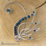Srebrna nausznica "Blue swan"