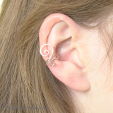 Srebrny ear cuff "Zawijas"