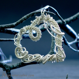 Srebrny wisior "Tangled Heart"