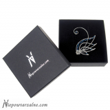 Srebrna nausznica "Blue swan"