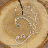 Srebrna nausznica "Dragon Wing 2"