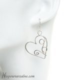 Srebrne kolczyki "Lovely Hearts"