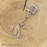 Srebrna nausznica "Kotwica" ear cuff